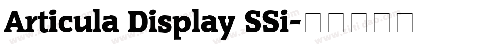 Articula Display SSi字体转换